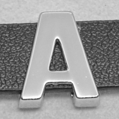 CHROM-Schiebebuchstabe "A" 14 mm